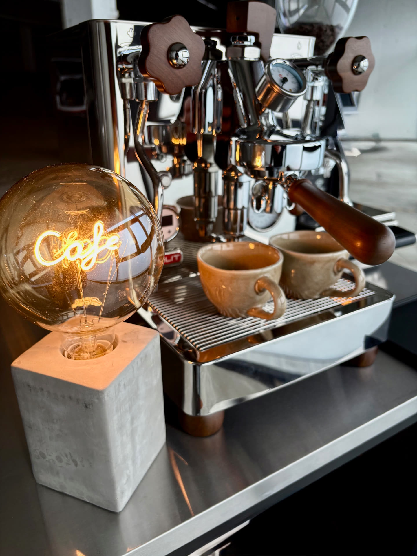 Siebträger-Espressomaschine der mobilen Barista-Bar